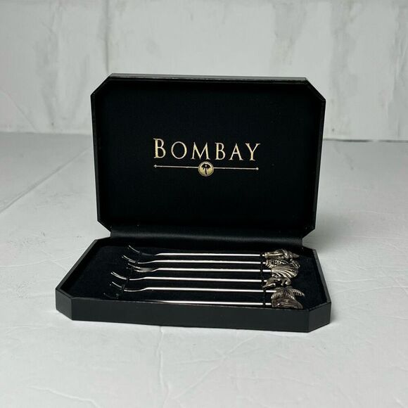 Bombay Ocean Aquatic Animal Themed Hors D’oeuvre Appetizer Fork Set 2001 - Picture 4 of 10